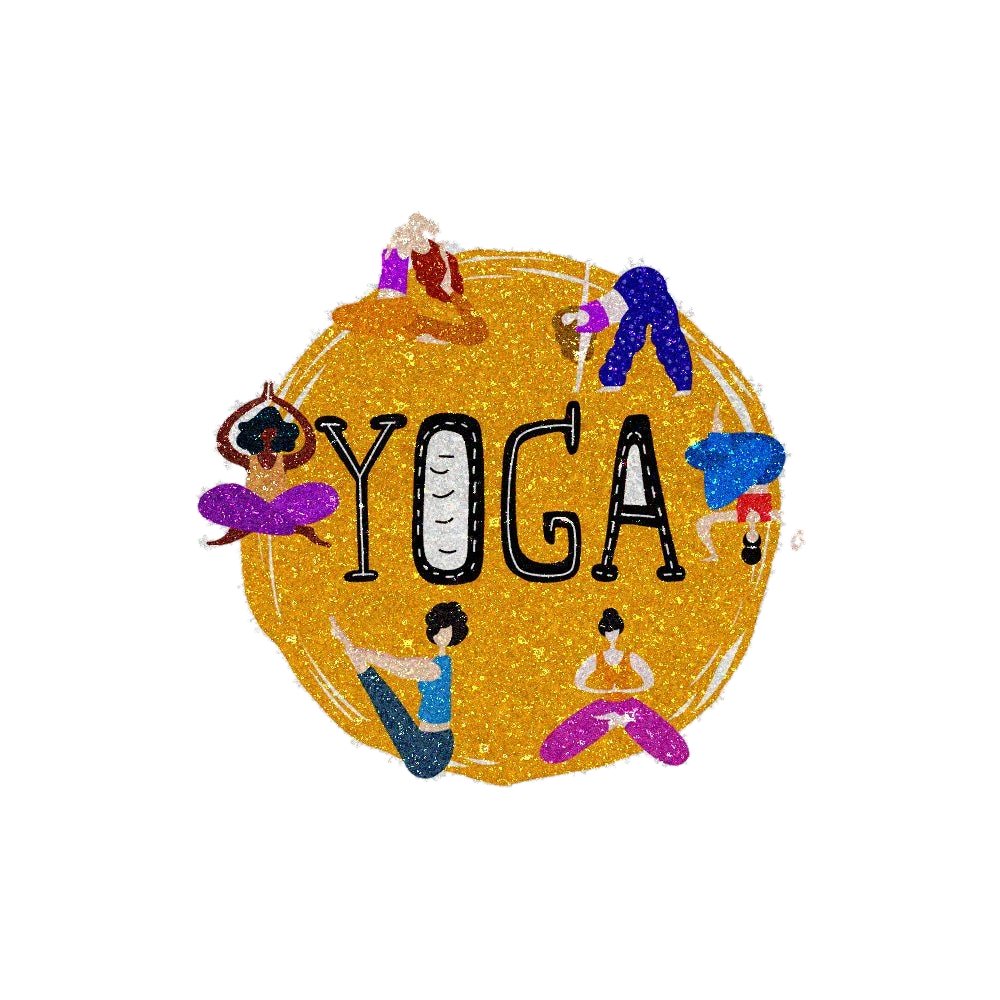 Yoga Glitter Sticker